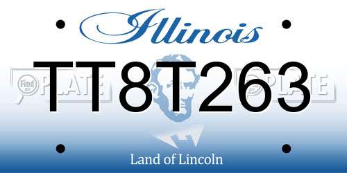 TT8T263 Illinois License Plate