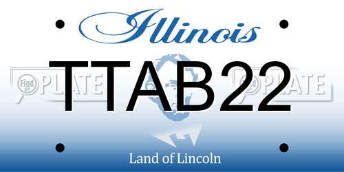 TTAB22 Illinois License Plate