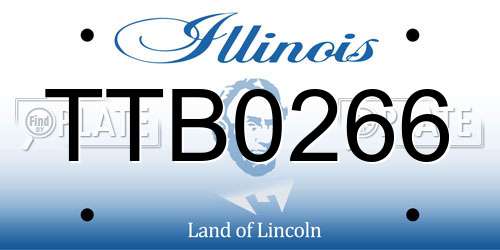 TTB0266 Illinois License Plate