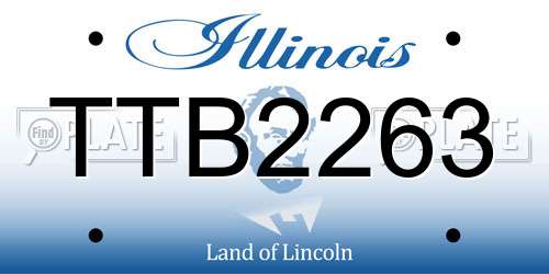 TTB2263 Illinois License Plate