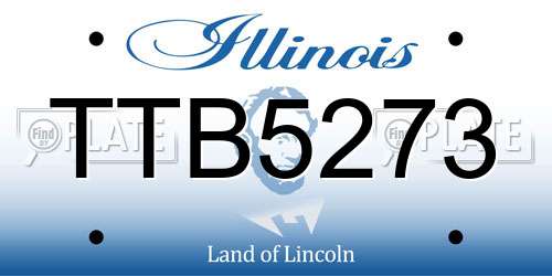TTB5273 Illinois License Plate