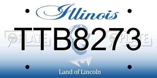 TTB8273 Illinois License Plate