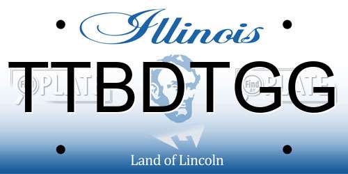 TTBDTGG Illinois License Plate