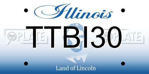 TTBI30 Illinois License Plate