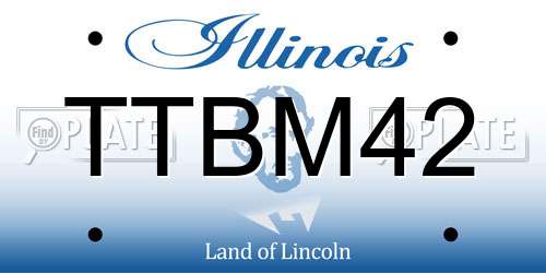 TTBM42 Illinois License Plate