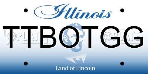 TTBOTGG Illinois License Plate