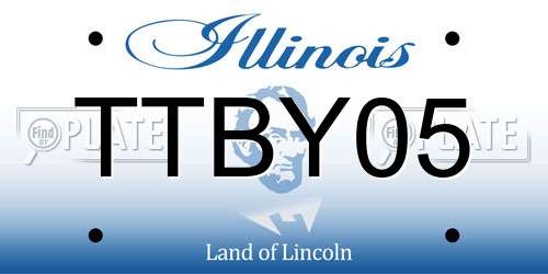 TTBY05 Illinois License Plate