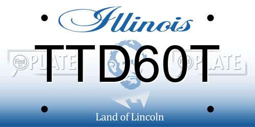 TTD60T Illinois License Plate