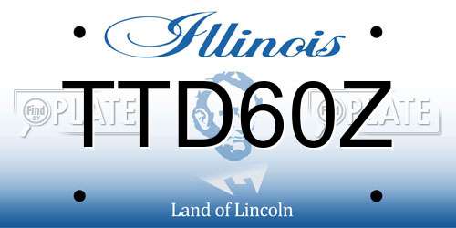 TTD60Z Illinois License Plate
