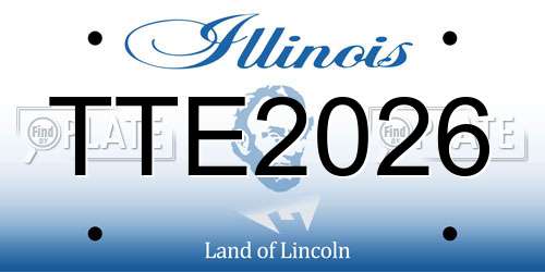 TTE2026 Illinois License Plate