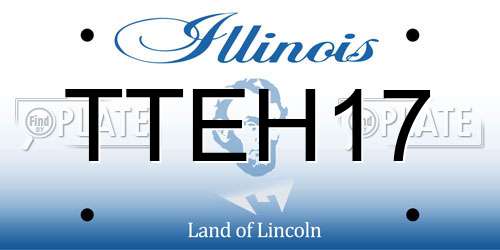 TTEH17 Illinois License Plate