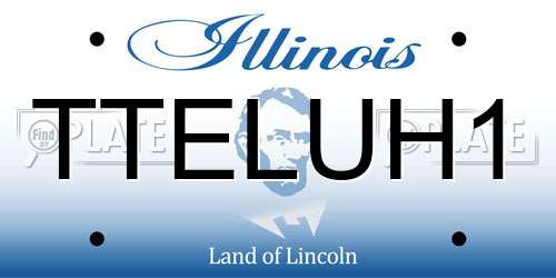 TTELUH1 Illinois License Plate
