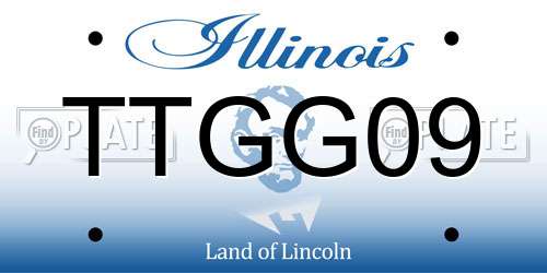 TTGG09 Illinois License Plate