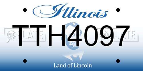 TTH4097 Illinois License Plate