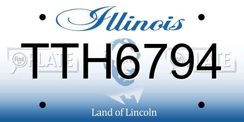 TTH6794 Illinois License Plate