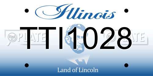 TTI1028 Illinois License Plate