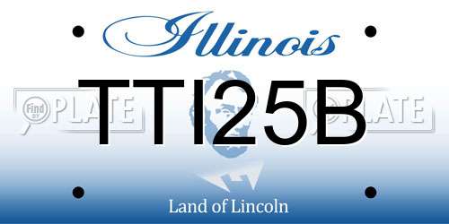 TTI25B Illinois License Plate