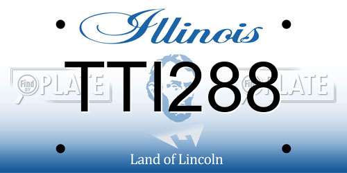TTI288 Illinois License Plate