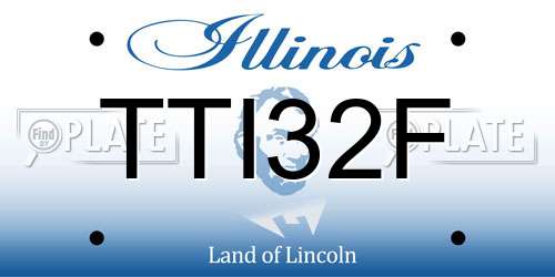 TTI32F Illinois License Plate