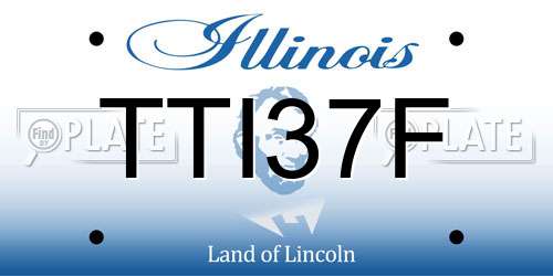 TTI37F Illinois License Plate