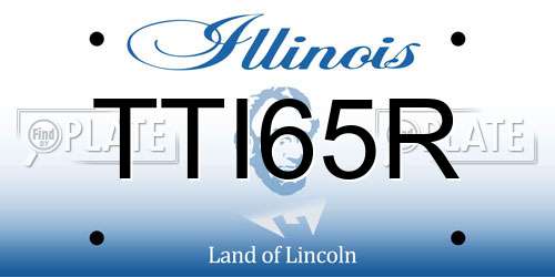TTI65R Illinois License Plate