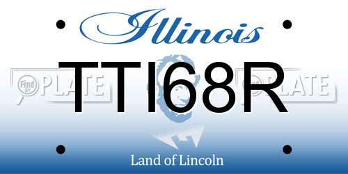 TTI68R Illinois License Plate
