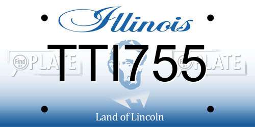 TTI755 Illinois License Plate