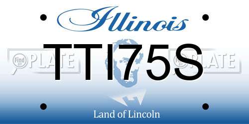 TTI75S Illinois License Plate
