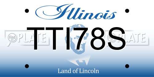 TTI78S Illinois License Plate