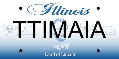 TTIMAIA Illinois License Plate