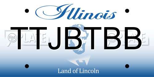 TTJBTBB Illinois License Plate
