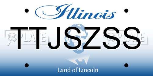 TTJSZSS Illinois License Plate