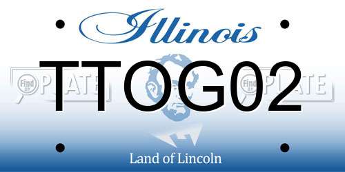 TTOG02 Illinois License Plate