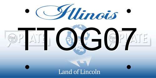 TTOG07 Illinois License Plate