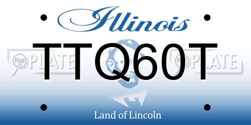 TTQ60T Illinois License Plate