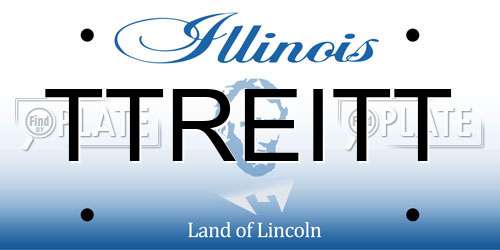 TTREITT Illinois License Plate