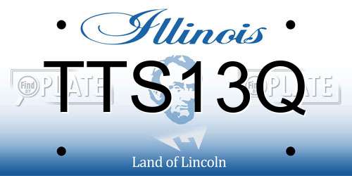 TTS13Q Illinois License Plate