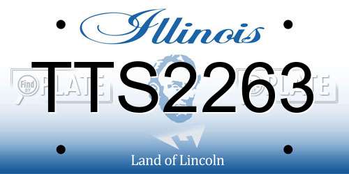 TTS2263 Illinois License Plate