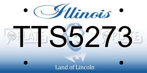 TTS5273 Illinois License Plate