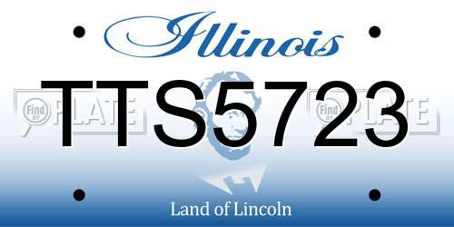 TTS5723 Illinois License Plate