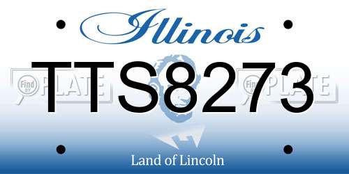 TTS8273 Illinois License Plate