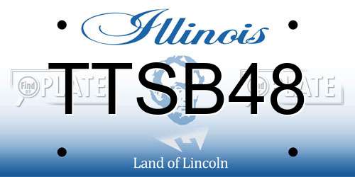 TTSB48 Illinois License Plate