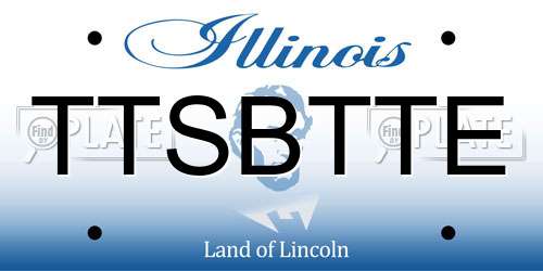 TTSBTTE Illinois License Plate
