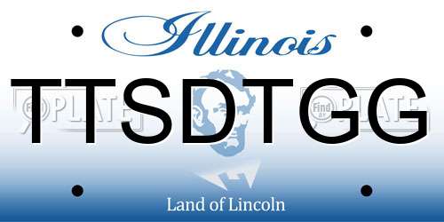 TTSDTGG Illinois License Plate