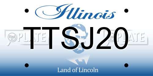 TTSJ20 Illinois License Plate