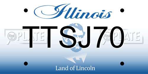 TTSJ70 Illinois License Plate