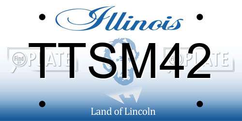TTSM42 Illinois License Plate