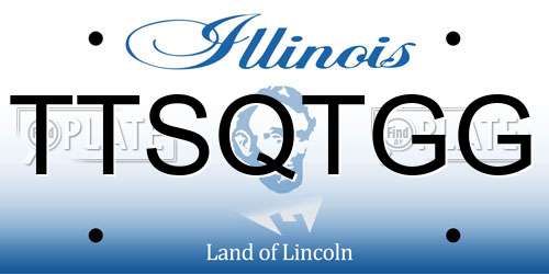 TTSQTGG Illinois License Plate