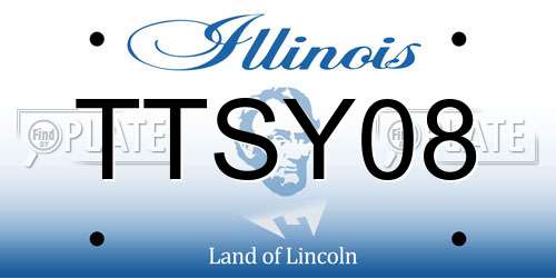 TTSY08 Illinois License Plate