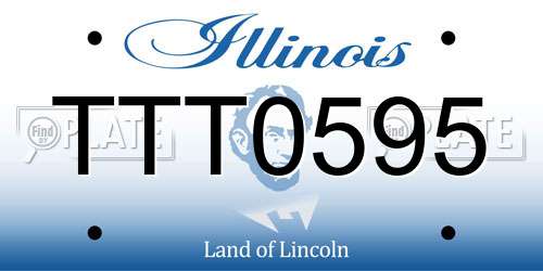 TTT0595 Illinois License Plate
